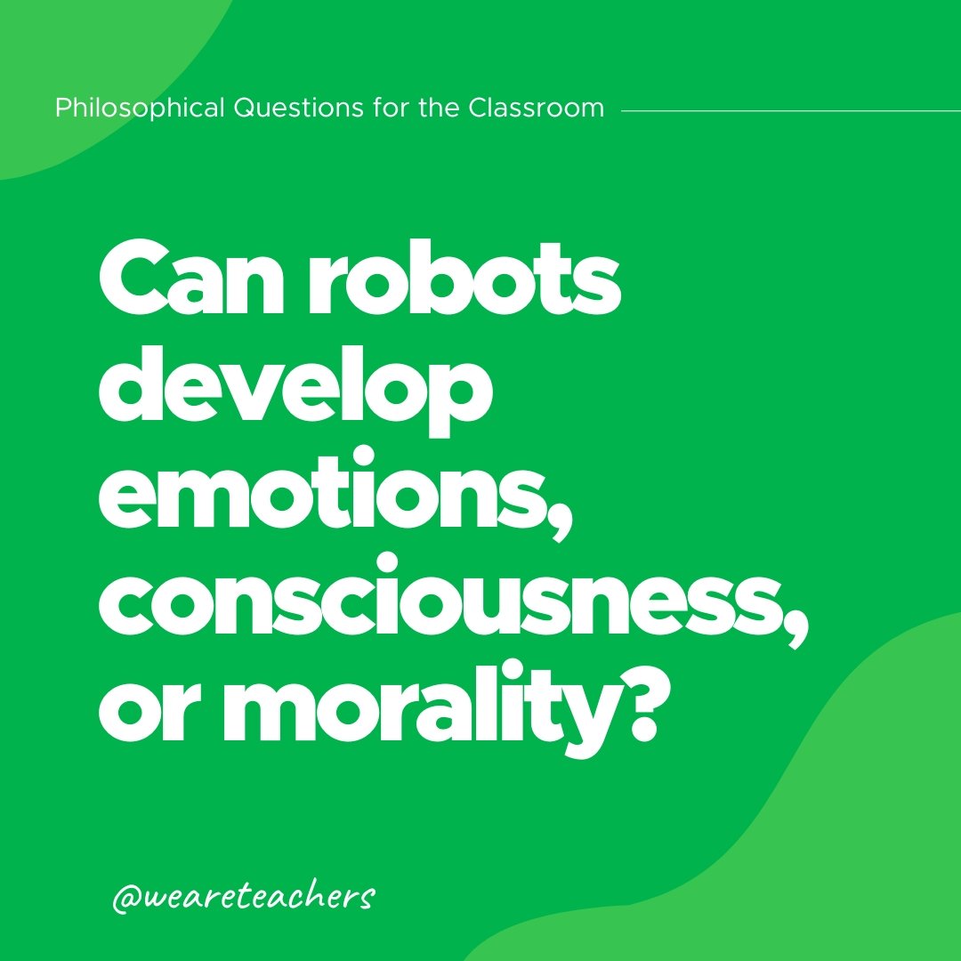 Can robots develop emotions, consciousness, or morality?